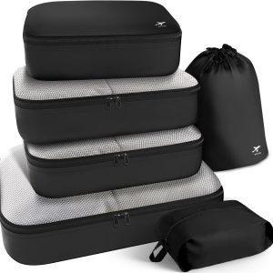 Packing Cubes for Suitcases - Light Packing Cubes for Travel, Premium Suitcase Organizer Bags Set, Space-Saving Luggage Organizers, Water-Resistant Travel Essentials - 6/8 set